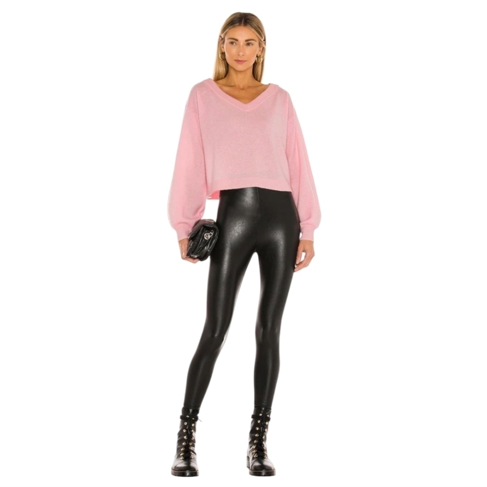 Revolve Commando Perfect Control Faux Leather Leggings In Black Size Medium
